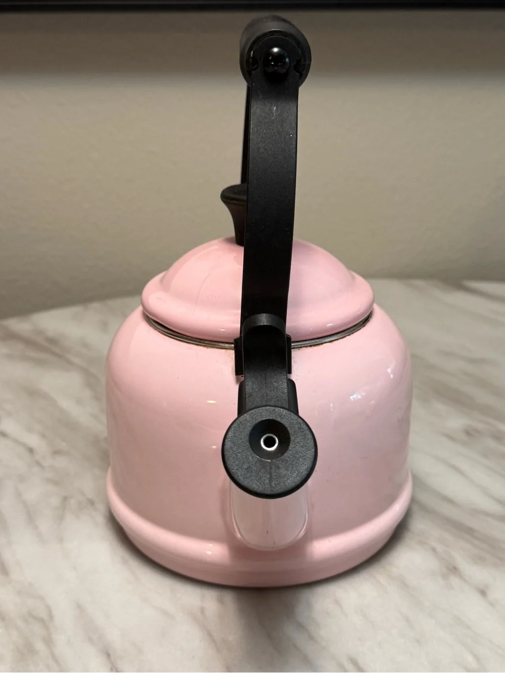 Lu Crescent powder pink tea pot 1.25 US Qt